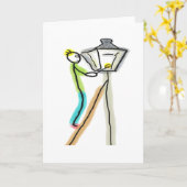 Gaslighting Stickman Karte (Gelbe Blume)