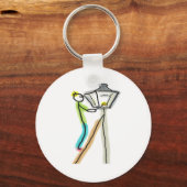 Gaslighting Stickman Schlüsselanhänger (Rückseite)