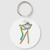 Gaslighting Stickman Schlüsselanhänger (Rückseite)