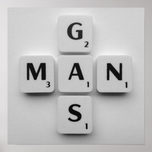 Gasman Poster B/W (Vorne)