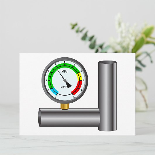 Gasmanometer-Einladungen Einladung