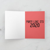 GASMASK-GEBURTSTAGSKARTEN KARTE (Innenseite)