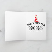 GASMASK GLÜCKLICH BIRTHTAGKARTEN KARTE (Innenseite)