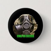 gasmask Knopf Button (Vorderseite)