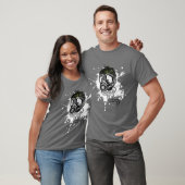 Gasmask u. Natur auf Grau T-Shirt (Unisex)