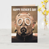 GASMASK VATER'S DAY 2020 GREETING CARDS KARTE (Gelbe Blume)