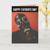 GASMASK VATER'S DAY CARDS KARTE (Gelbe Blume)