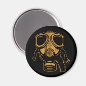 Gasmaske2 Magnet (Vorderseite/Rückseite)