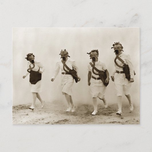 Gasmaske-Bohrung, Scott Field, Illinois Postkarte (Vorderseite)