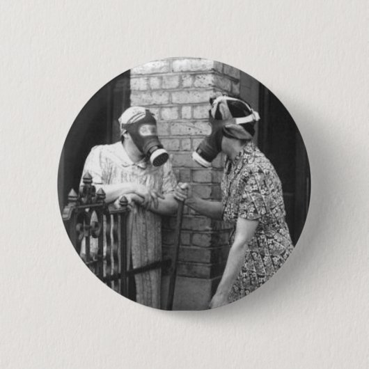 Gasmaske Button (Vorderseite)