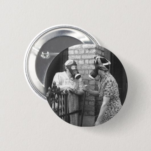 Gasmaske Button (Vorne & Hinten)