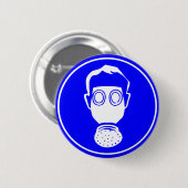 Gasmaske Button (Vorne & Hinten)