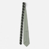 Gasmaske Graphic Stencil Krawatte Necktie (Rückseite)