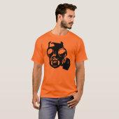 Gasmaske Graphic Stencil T - Shirt (Vorne ganz)