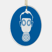 Gasmaske Keramik Ornament (Rechts)