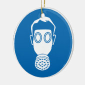 Gasmaske Keramik Ornament (Links)