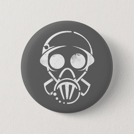 Gasmaske [Knopf] Button (Vorderseite)
