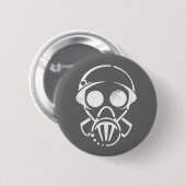 Gasmaske [Knopf] Button (Vorne & Hinten)