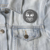 Gasmaske [Knopf] Button (Beispiel)