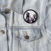 Gasmaske-Mädchen in Lila Button (Beispiel)