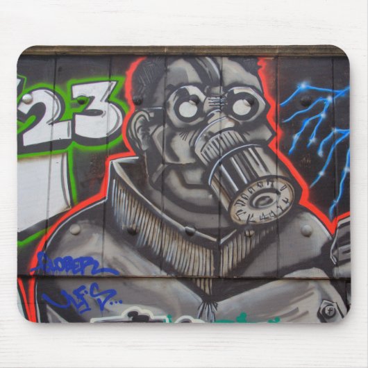Gasmaske Mousepad (Vorne)
