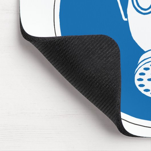 Gasmaske Mousepad (Ecke)