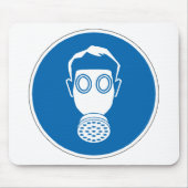 Gasmaske Mousepad (Vorne)