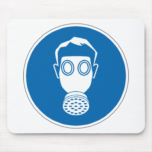 Gasmaske Mousepad (Vorne)