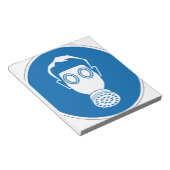 Gasmaske Notizblock (angewinkelt)