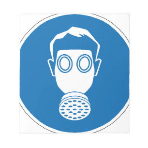 Gasmaske Notizblock