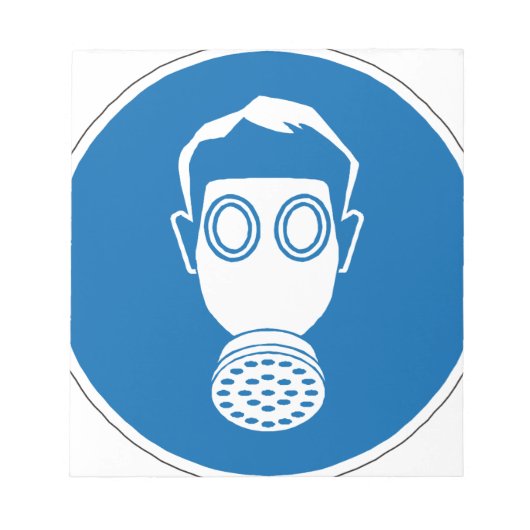 Gasmaske Notizblock (Vorderseite)