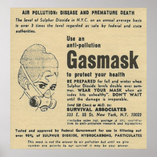 Gasmaske Poster