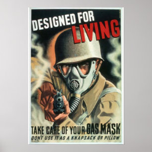 Gasmaske Poster