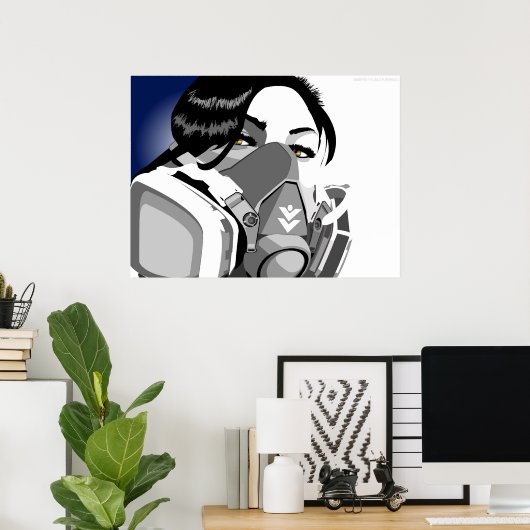 Gasmaske Poster (Heimbüro)