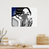 Gasmaske Poster (Küche)