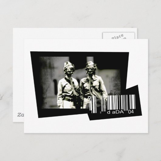 Gasmaske (Postkarte) Postkarte (Vorne/Hinten)