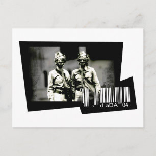 Gasmaske (Postkarte) Postkarte
