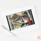 Gasmaske Rechteckiger Aufkleber (Umschlag)