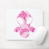 Gasmaske-Rosa-Camouflage Mousepad (Mit Mouse)