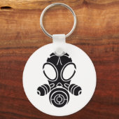 Gasmaske schwarz schlüsselanhänger (Vorderseite)