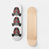 Gasmaske Skateboard (Vorderseite)
