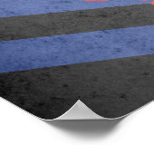 GASMASKE-STOLZ-FLAGGE POSTER (Ecke)