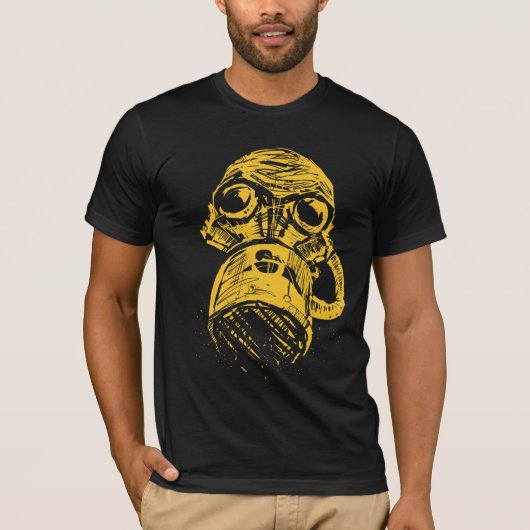 Gasmaske-T-Shirt T-Shirt (Vorderseite)