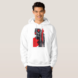 Gasmaske Trash Polka Rot Schwarz Grunge Hoodie