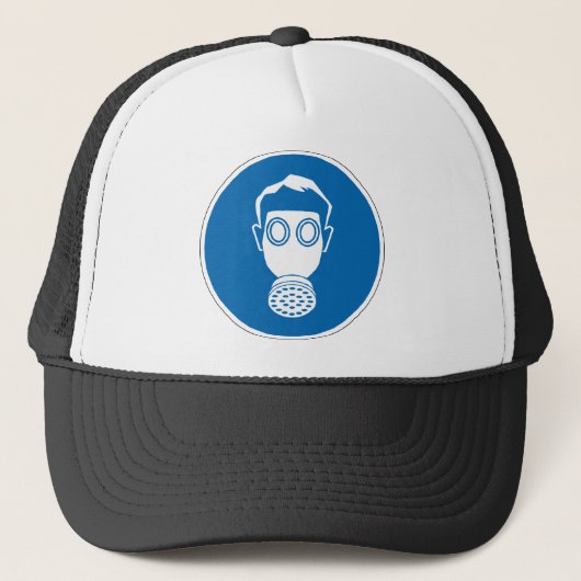 Gasmaske Truckerkappe (Vorderseite)