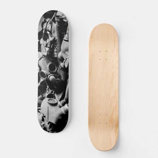 Gasmasken Skateboard (Vorderseite)