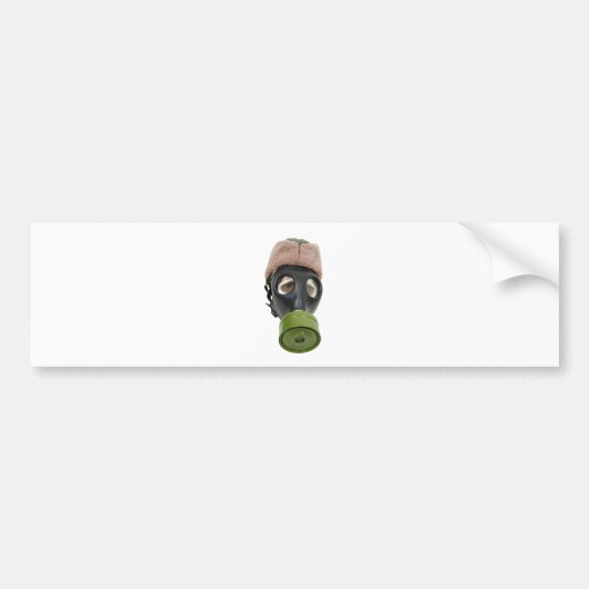 GasMaskMilitaryHata052409 Autoaufkleber (Vorne)