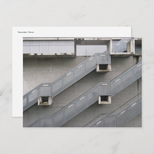 Gasometer Parkgarage Postkarte (Vorne/Hinten)