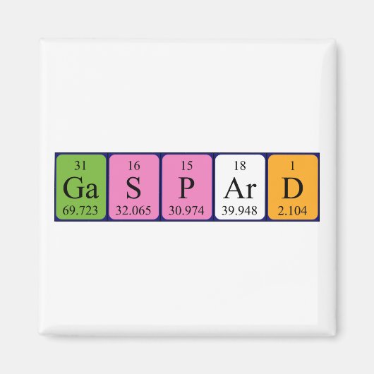 Gaspard-Periodenmagnet Magnet (Vorne)