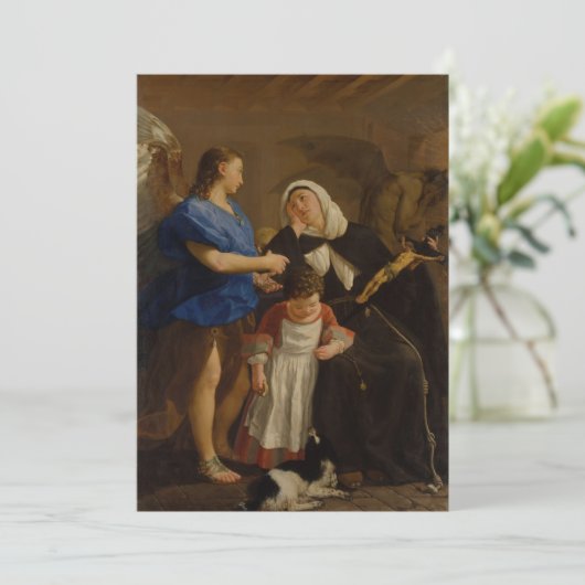 Gaspare Traversi - Saint Margaret of Cortona Einladung (Stehend Vorderseite)